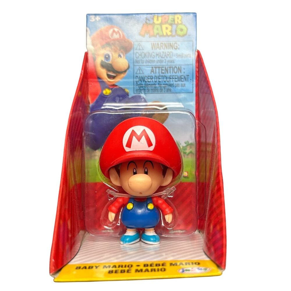 NEW Super Mario Brothers Baby Mario 1.75" Action Figure World of Nintendo